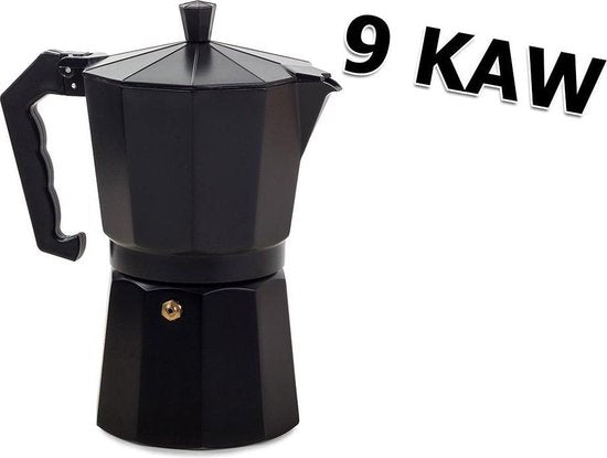 Koffie Percolator 9 Kops - Zwart