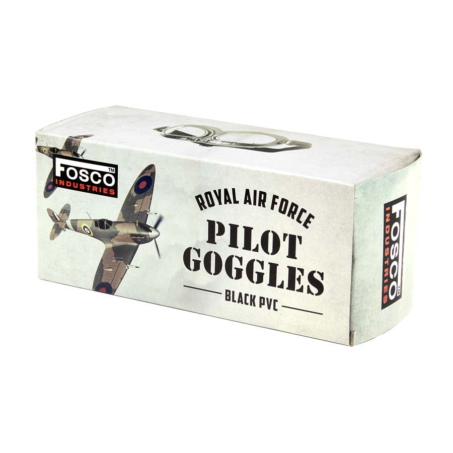 Fosco Motorbril Zwart Raf