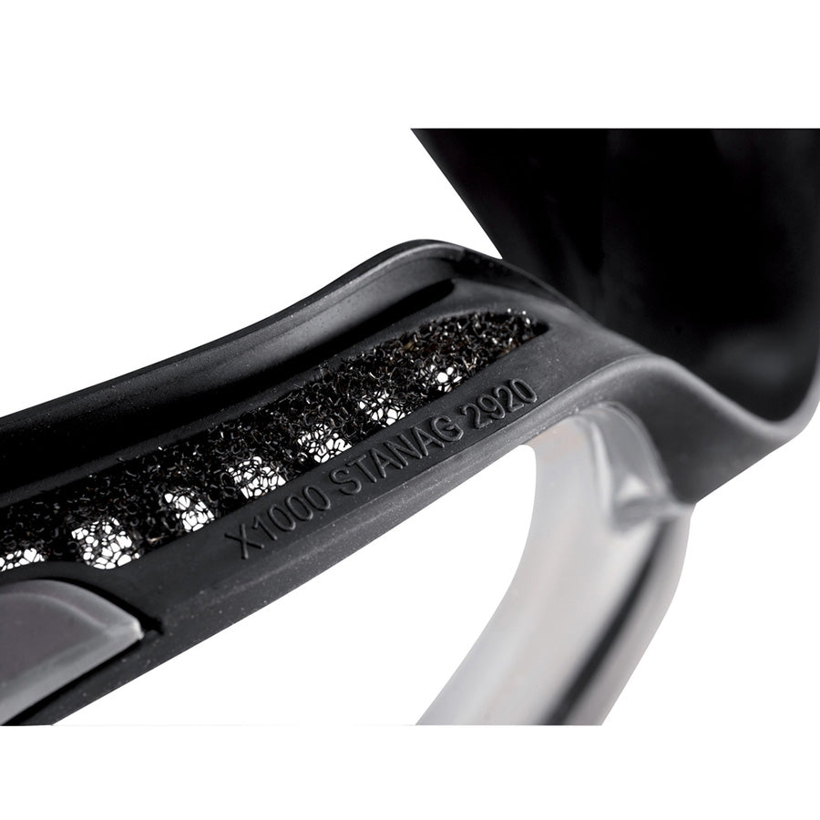 Bollé X1000 tactical bril clear platinum - Zwart