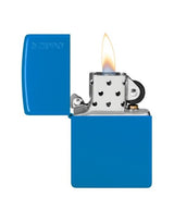 Zippo Aansteker Sky Blue Matte Met Zippo Logo