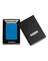 Zippo Aansteker Sky Blue Matte Met Zippo Logo