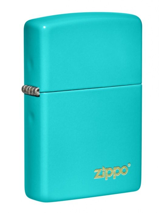 Zippo Aansteker Flat Turquoise Zippo Lasered