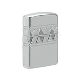 Zippo Special Diamond Design Armor Sterling Silver