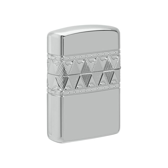 Zippo Special Diamond Design Armor Sterling Silver