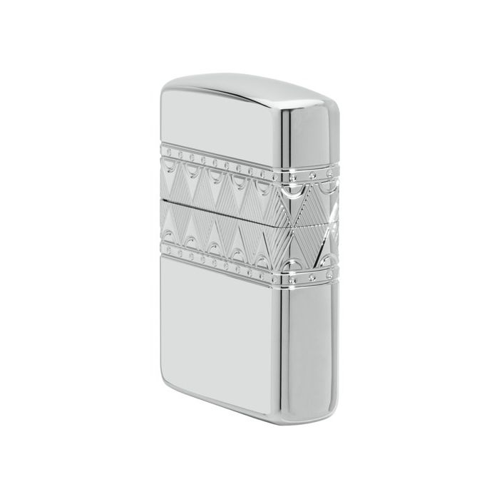 Zippo Special Diamond Design Armor Sterling Silver