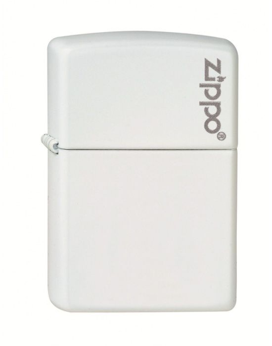 Zippo Aansteker Wit Met Zippo Logo