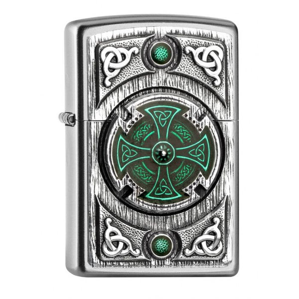 Zippo Designs PL CELTIC GREEN CROSS