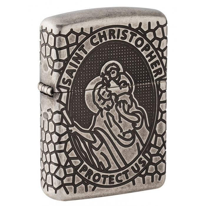 Zippo Special St Christopher Medal Design