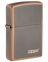 Zippo Aansteker RUSTIC BRONZE met ZIPPO LOGO