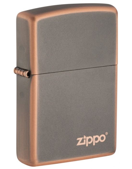 Zippo Aansteker RUSTIC BRONZE met ZIPPO LOGO