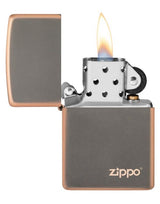 Zippo Aansteker RUSTIC BRONZE met ZIPPO LOGO