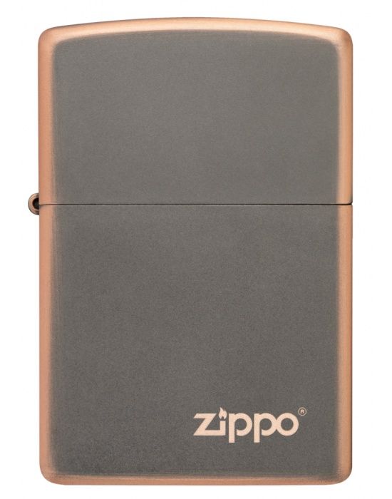 Zippo Aansteker RUSTIC BRONZE met ZIPPO LOGO