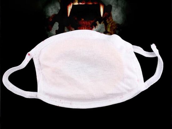 Zombie Mond Bloederige Tanden Masker