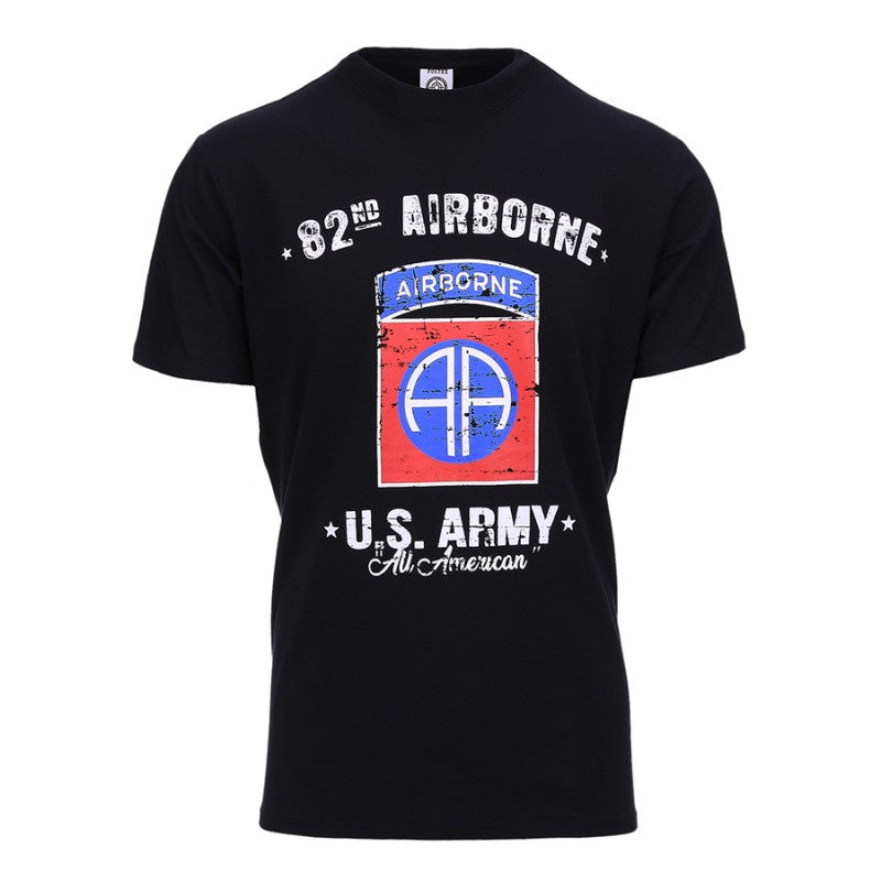 Fostex T-shirt U.S. Army 82nd Airborne - Zwart