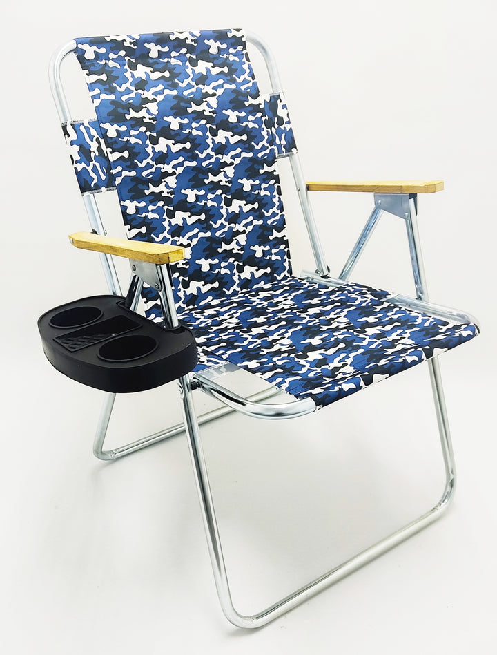 Klapstoel - Camouflage Blauw
