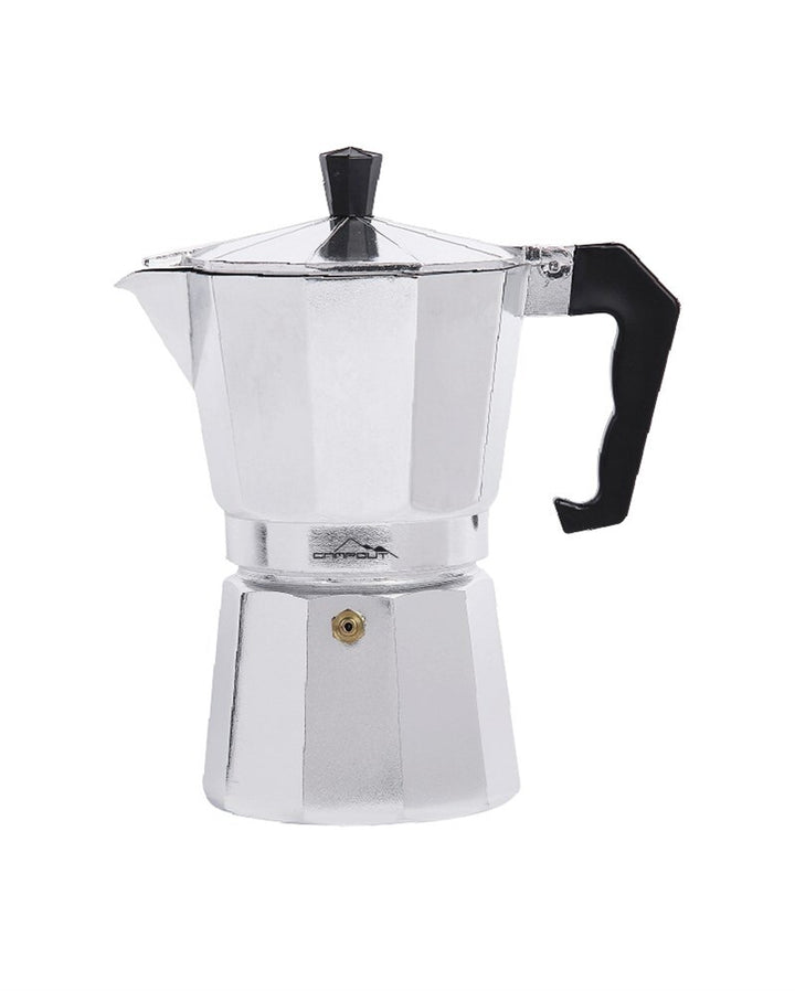 Espresso Moka Maker Percolator 9 kops Zilver