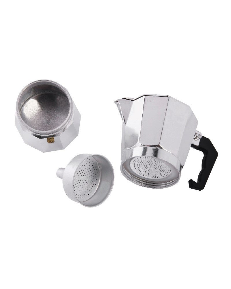 Espresso Moka Maker Percolator 9 kops Zilver