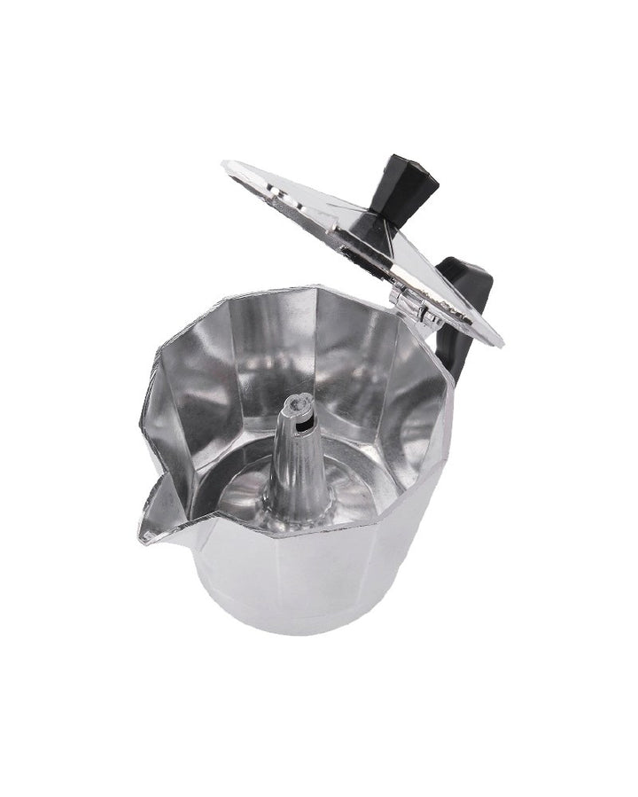 Espresso Moka Maker Percolator 9 kops Zilver