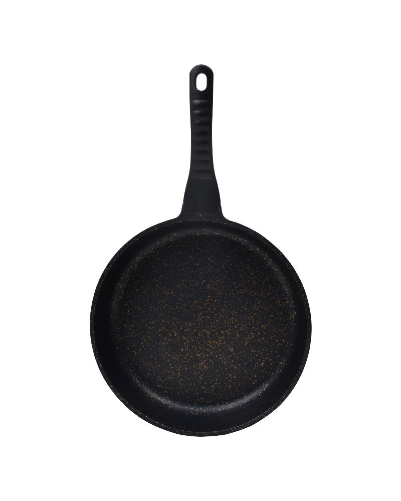 Granieten koekenpan met deksel (28 cm)