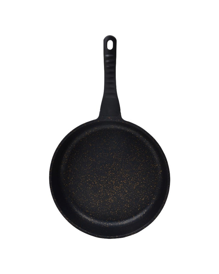 Granieten koekenpan met deksel (28 cm)