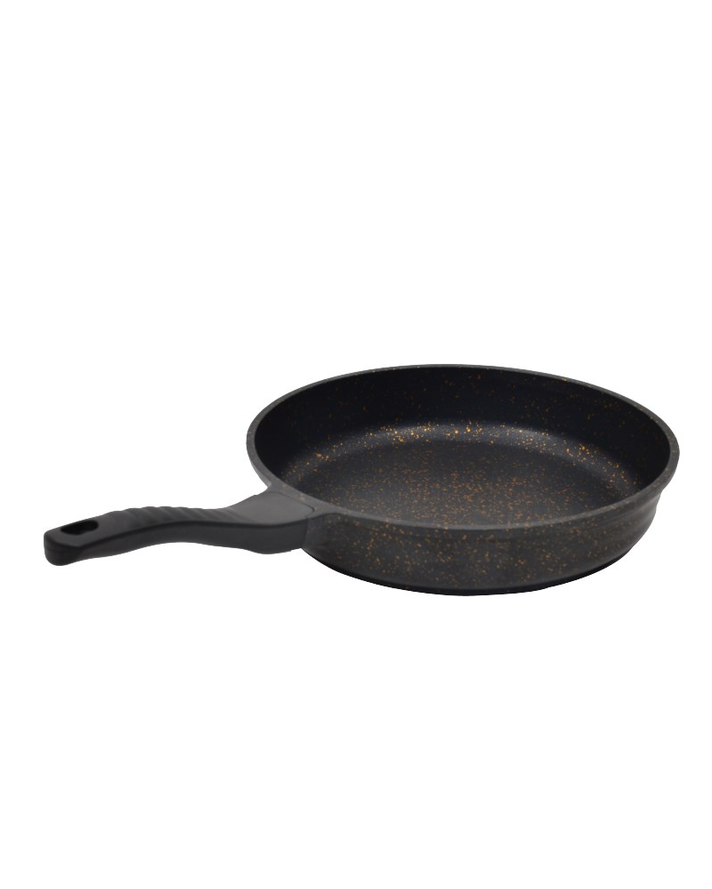 Granieten koekenpan met deksel (28 cm)