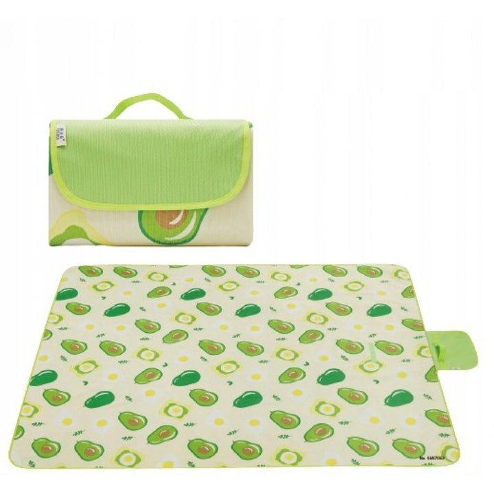 Strand/Picknickmat - Groen Avocado Motief