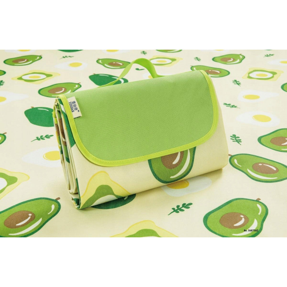 Strand/Picknickmat - Groen Avocado Motief