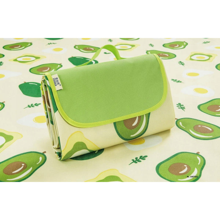 Strand/Picknickmat - Groen Avocado Motief