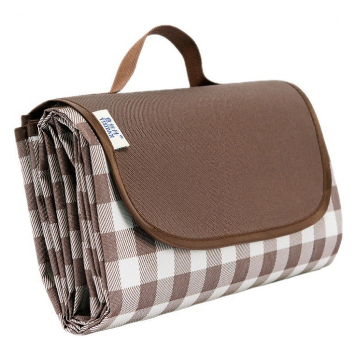 Strand/Picknickmat - Bruin Wit Geruit