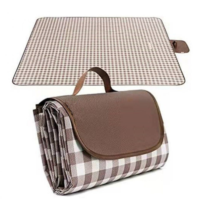 Strand/Picknickmat - Bruin Wit Geruit