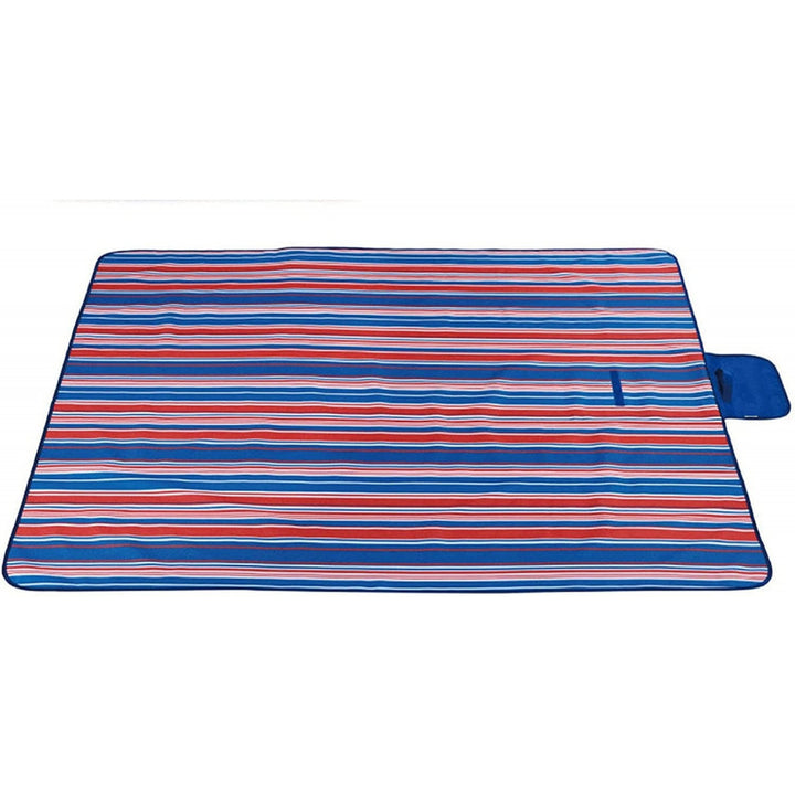 Strand/Picknickmat - Rood Wit Blauw Gestreept