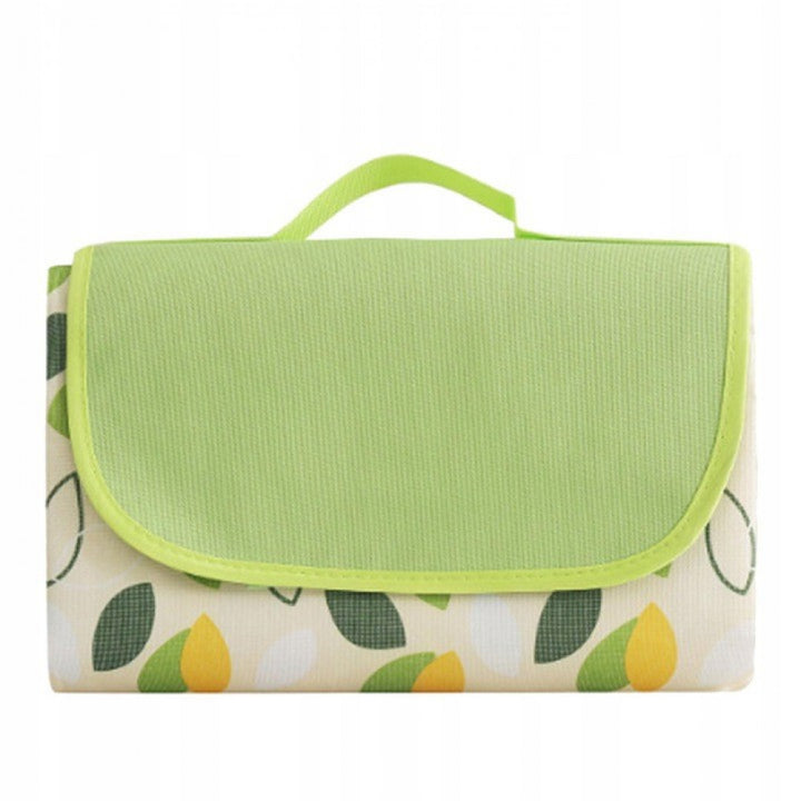 Strand/Picknickmat - Groen Geel Bladeren Motief