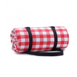 Strand/Picknickmat Rond - Rood Wit Ruiten