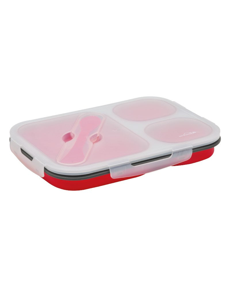 Opvouwbare Siliconen Lunch box - 3 vaks
