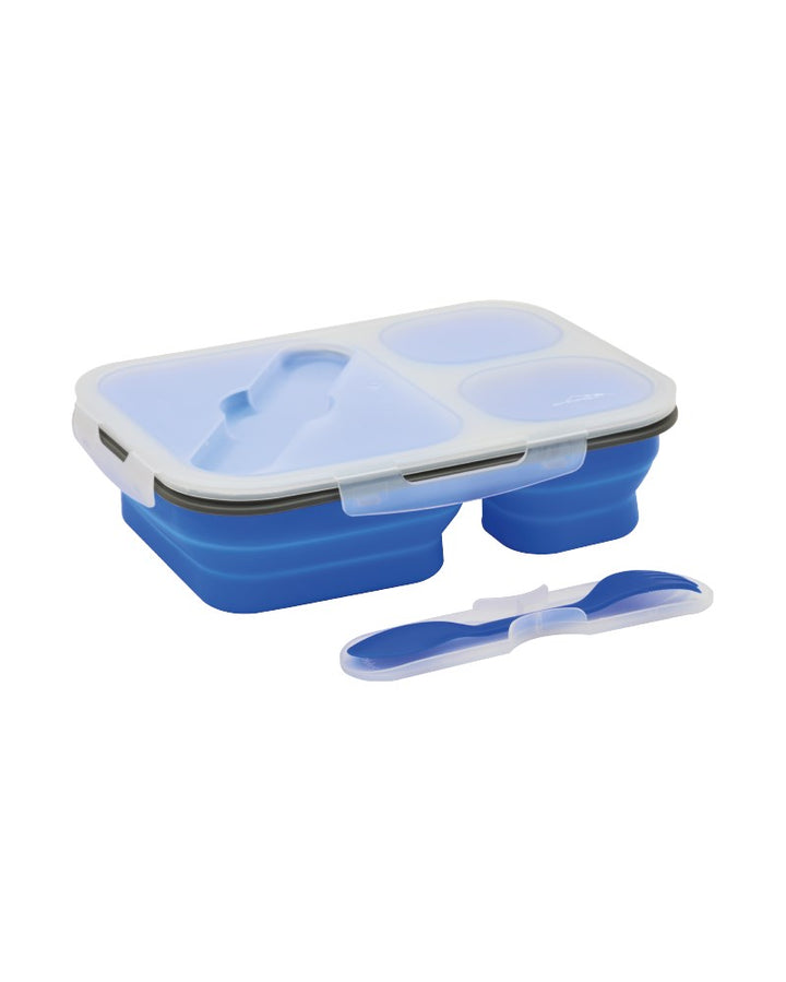 Opvouwbare Siliconen Lunch box - 3 vaks