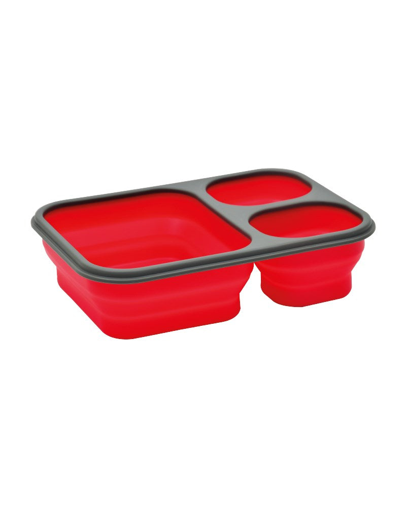 Opvouwbare Siliconen Lunch box - 3 vaks