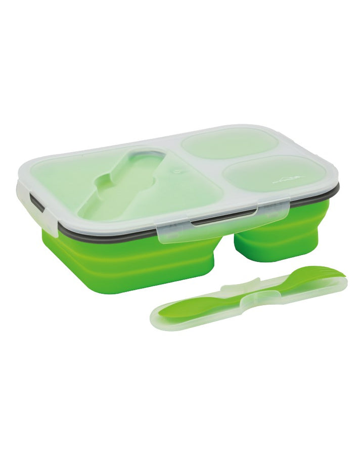 Opvouwbare Siliconen Lunch box - 3 vaks