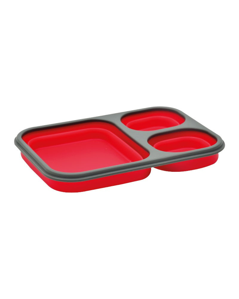 Opvouwbare Siliconen Lunch box - 3 vaks