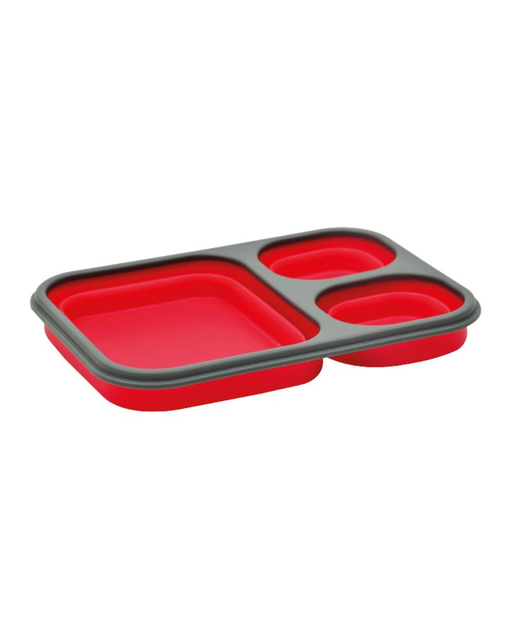 Opvouwbare Siliconen Lunch box - 3 vaks