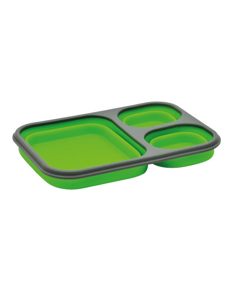 Opvouwbare Siliconen Lunch box - 3 vaks